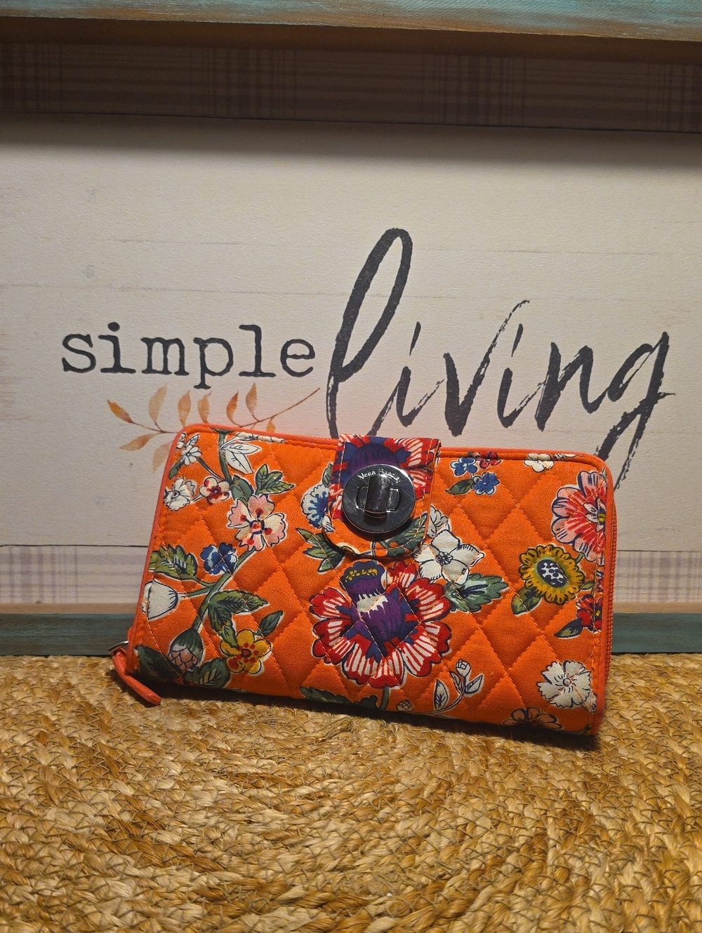 Vera Bradley RFID Turnlock Wallet